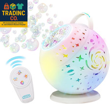 Bubble Machine for Toddlers Kids  Pets with Remote Control, Automatic Rotation