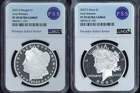 2023-S Morgan & Peace Silver Dollar 2-Coin Proof Set NGC PF70 UCAM Early Rele...