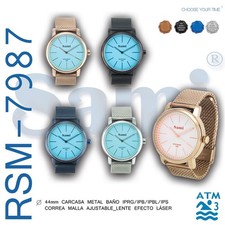 SAMI Mens Sport Quartz Watch Rubber Strap Ana...
