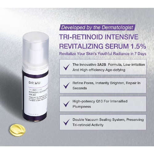 Dr. Wu TRI-RETINOID Intensive Revitalizing Serum 1.5% 30ml/ 1fl.oz. From Taiwan - Picture 3 of 3