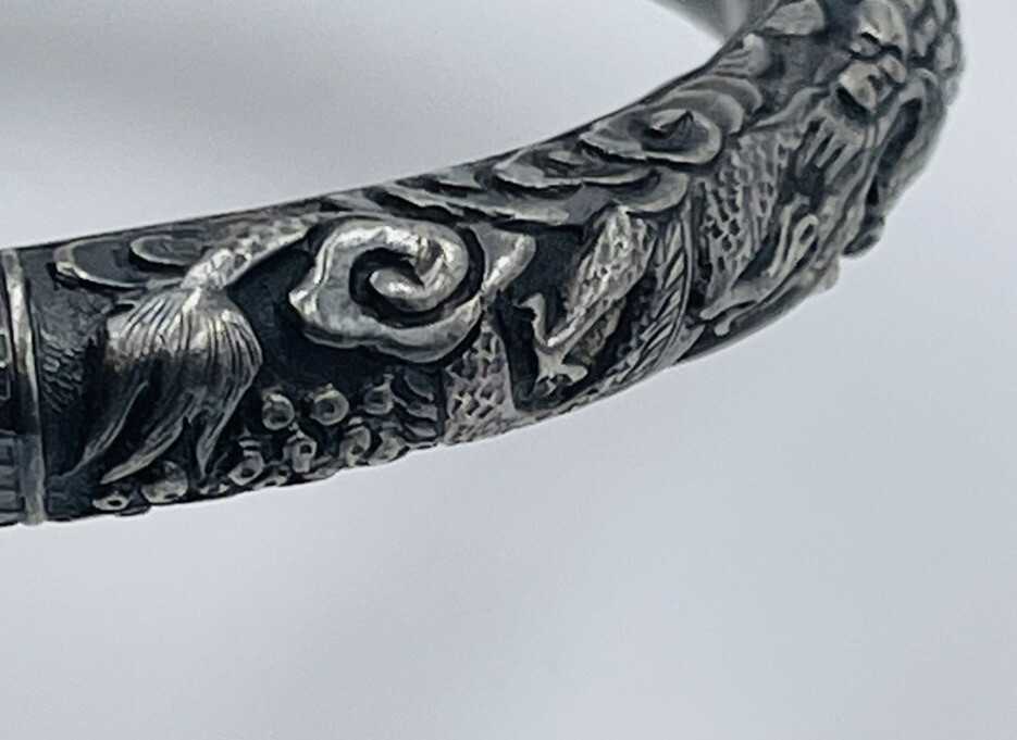 アクセサリー Sterling Silver Bamboo Bangle Vintage Vintage Silver Bamboo Bangle Bracelet - Etsy