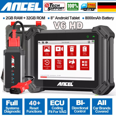 ANCEL V6 HD 8-32V LKW OBD2 Diagnosegerät Tool Auto Alle System DPF ECU Kodierung
