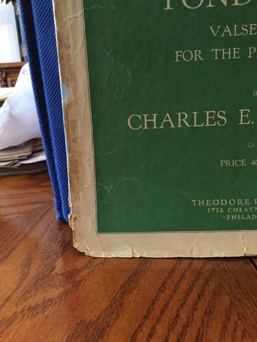 Partitura musical 1930 de Pond Lilies de Charles E. Overholt - Imagen 3 de 4