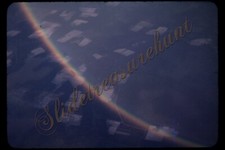 Rainbow Aerial View Georgia 35mm Slide 1940s Red Border Kodachrome