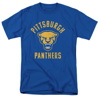 University of Pittsburgh Adult T-Shirt Pitt Panthers Logo, Royal