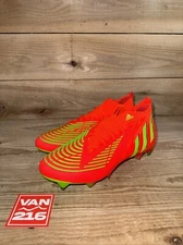 NEW SZ 9.5: Adidas Predator Edge.1 SG Soft Ground Soccer Cleat Solar Red GW1016