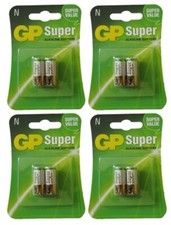 8 GP SUPER ALKALINE BATTERY SIZE N 4 BATTERIES E90 N LR1 MN9100 910A 4x2 Pack
