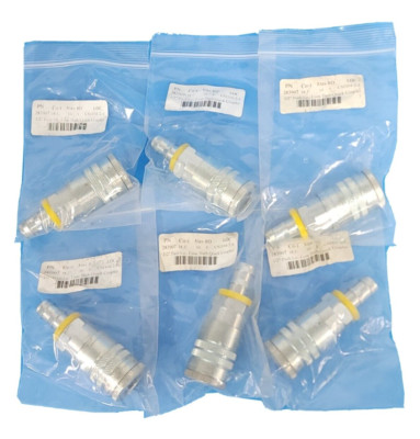 LOT OF 6 NEW PARKER 16-6BP 1/2'' PUSH LOK HOSE BARB QUICK COUPLERS
