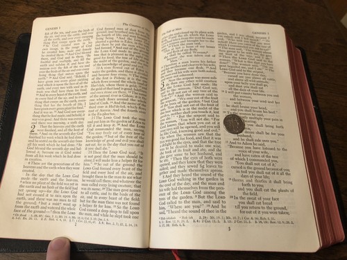 Nelson RSV version standard révisée Bible cuir véritable 3807 édition texte - Photo 7/12