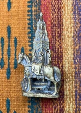 Antique Brass Door Knocker Victorian Ornate Religious Church Cathedral Horse