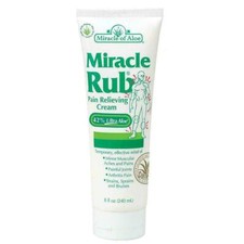 Miracle Rub Pain Relieving Cream with 42 Ultra Aloe 1 oz  8 oz tube available