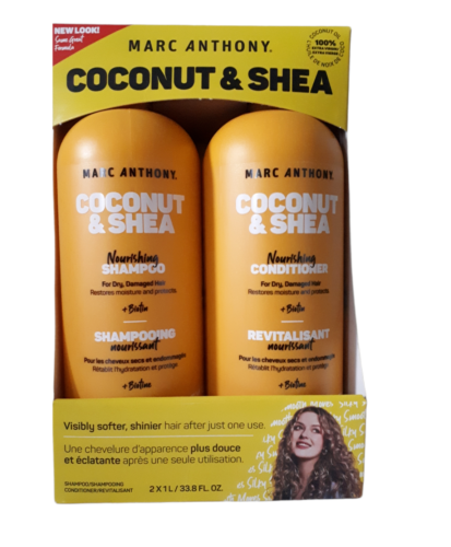Marc Anthony Nourishing Shampoo & Conditioner 100% Coconut Oil & Shea  Butter 1L | eBay