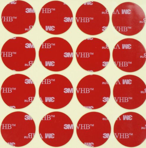 Large & Small BLACK 3M double sided pads, 1mm thick self adhesive very high bond - Picture 5 of 7