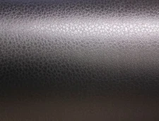 Black Faux Leather Texture Vinyl Auto Car Wrap Sticker Decal Film Sheet Roll
