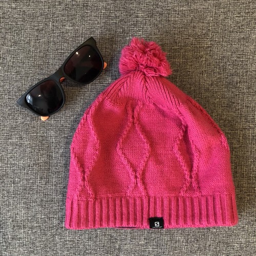SALOMON BEANIE Winter Hat pom Pom Cap 