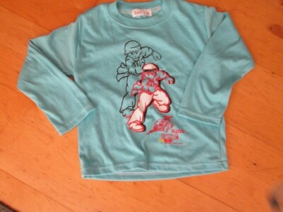 NEU BLAU Sweater MIT -PRINT IN GR.122 Neuware