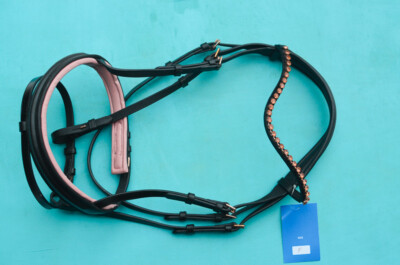 Bride De Dressage En Cuir - Modèle Filet Snaffle - Occasion Bon état
