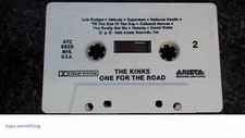 The Kinks One for the Road Vintage Cassette Tape Red Case Vintage Classic Rock