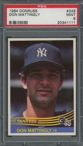 Don Mattingly 1984 Donruss Rookie #248 - PSA 9 - MINT - Yankees Great !