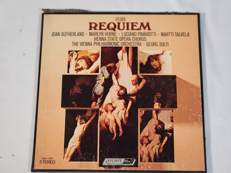 Verdi Requiem 2X LP Vinyl Decca Record OS.26070 Pavarotti Sutherland NM/VG+