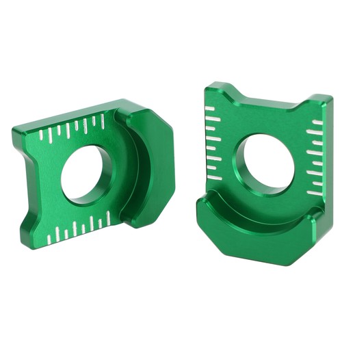 KLX 140 Rear Axle Block Chain Adjuster CNC For KLX140 KLX140L 2010-2024 Green - Picture 6 of 7