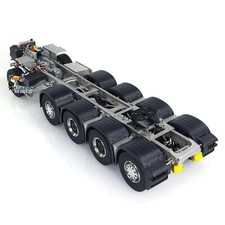 Metal Chassis 10x10 For 1/14 Scale 770s Rc Tractor Truck 3-speed Transmission