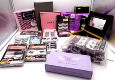 Eyelashes Lot of 124 sets of various brands regular & magnetic