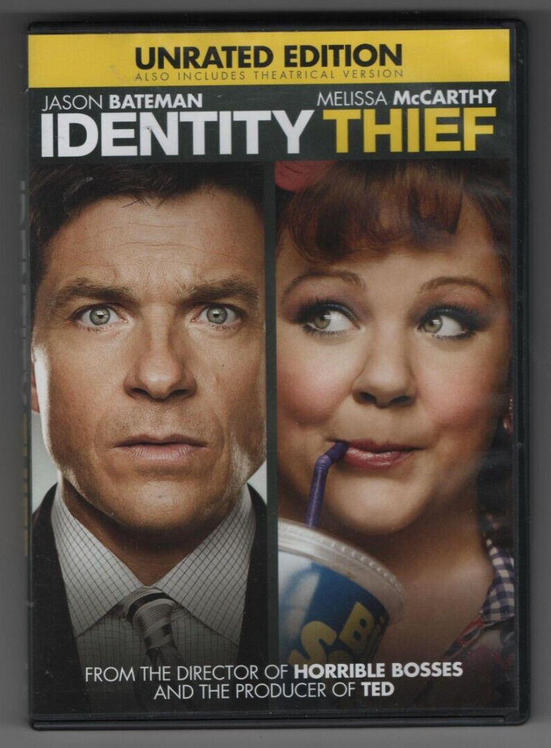 Identity Thief (DVD, 2013) Unrated Edition. Jason Bateman. Melissa