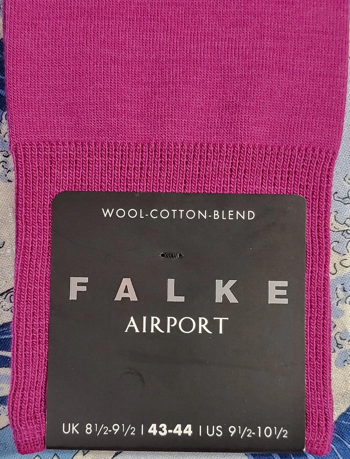 Falke Mens Airport Socks Virgin Wool Cotton Arctic Pink UK 8.5- 9.5 EU 43-44 £19