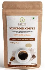 ARABICA MUSHROOM COFFEE BIO ROOTED INSTANT Neuf 50 GM Livraison Gratuite
