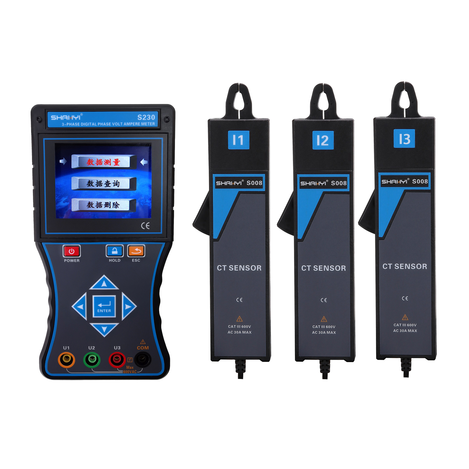 SHANYI S230 Triple Phase Intelligent Phase,Volt-Ampere Meter New✦Kd