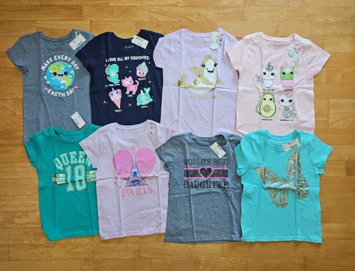 The Children's Place Girl Graphic Tshirts short sleeve cotton S 5-6 - 第 1/6 張圖片