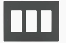 RWP263GCC6 - LEGRAND RADIANT SCREWLESS WALL PLATE - GRAPHITE FINISH