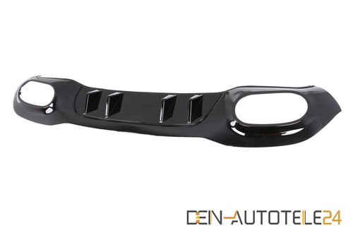 Heckdiffusor Auspuffblende für Mercedes W177 glanz SCHWARZ A45 AMG look - Picture 3 of 6