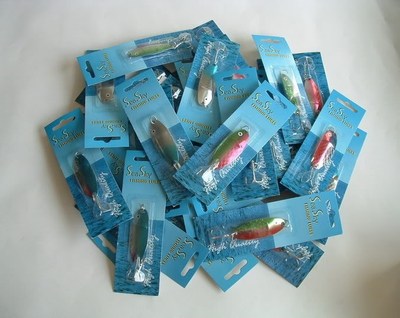 50 NEW Assorted Spoon Metal Fishing Lure Bait Lot 2.5''