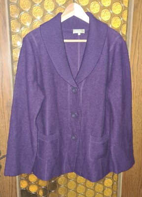 Wunderschöne lila Fairfield Jacke, L, Wolle