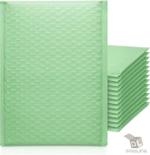 Green Poly Bubble Padded Shipping Mailers #000 #00 #0 #CD #1 #2 #3 #4 #5 #6 #7