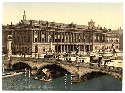 Frederick's Bridge and the Bourse, Berlin, Germany c1900 OLD PHOTO