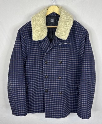 LE 31 Exclusive Simons Wool Blend Peacoat Sherpa Collar Men s XXL Quoted