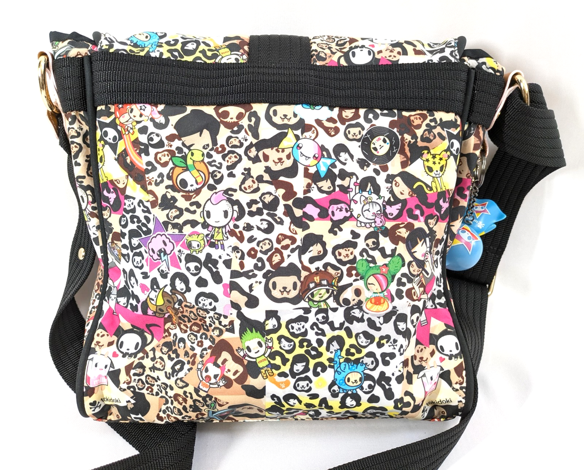 Rare tokidoki Shoulder bag Leopard w/charm Adios 10 × 10 in Kawaii 