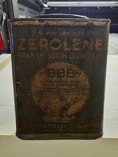Vintage Standard Oil 5 LB Zerolene Transmission Lubricant Polar Bear FULL CAN