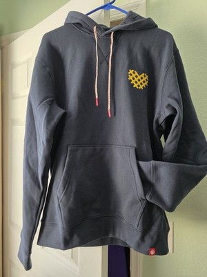 NEW Chick-fil-A Unisex I Heart Waffle Fries Hoodie Blue, L