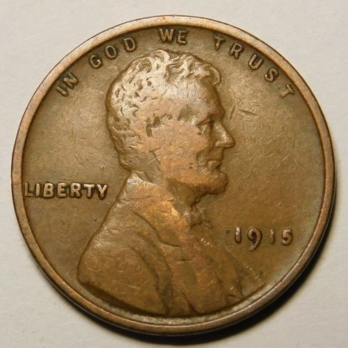 1915 P Lincoln Wheat Cent Penny F-VF  "Actual Coin Pictured"