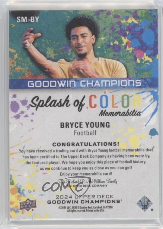 2024 Upper Deck Goodwin Champions Splash of Color Memorabilia Bryce ...
