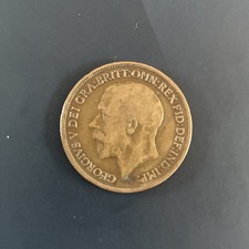 GB King George V 1915 1 Penny  VG-8