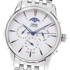 ORIS Artelier Complication 7703 Moon phase Silver Dial Automatic Men's_951994