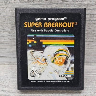 Super Breakout Atari 2600 Video Game Paddle Controllers Classic Arcade Tested