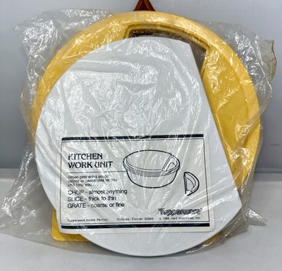 NOS Tupperware Kitchen Work Unit Slicer Grater Shredder Seal 1986 No Bowl