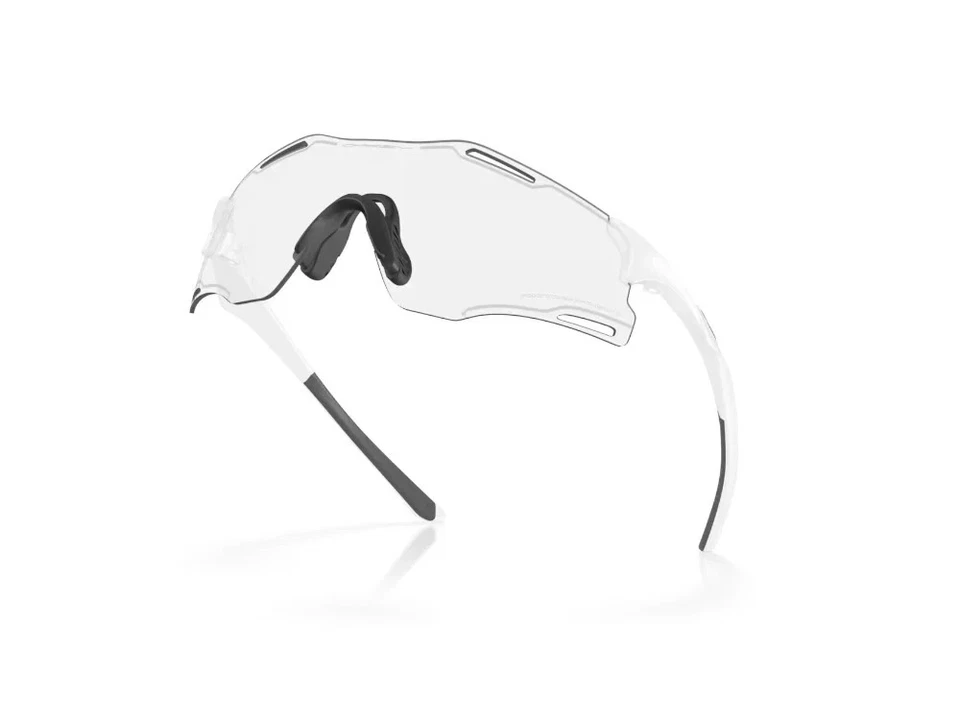 Gafas Oakley Cybr Dyno Mate Blanco Transparente a Negro Iridi Fotocromáticas Carretera MTB Foto 4 de 4