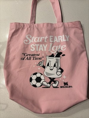 RARE Soccer Promo - Messi X Stanley ''Start Early Stay Late'' Bag GOAT Pink